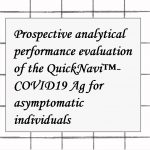 2021年論文発表|Prospective analytical performance evaluation of the QuickNavi™-COVID19 Ag for asymptomatic individuals